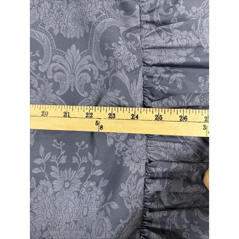 Vtg Ralph Lauren Sham Avery Damask Standard Ruffled Edge One Sham - Picture 5 of 7